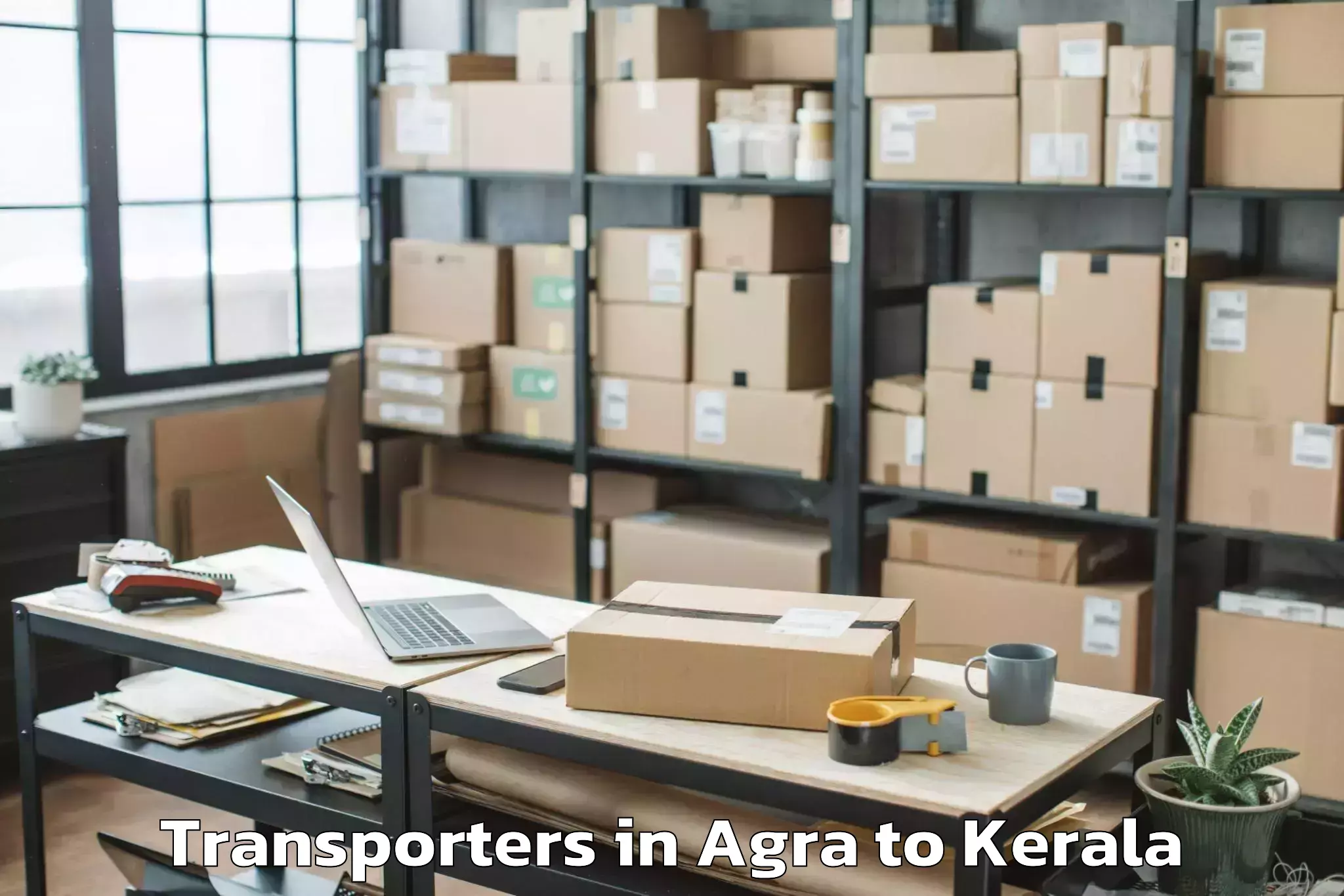 Professional Agra to Kerala Kalamandalam Cheruthuru Transporters